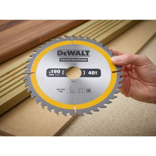 DEWALT Circular Saw Blade 190mm 40T | DT1945