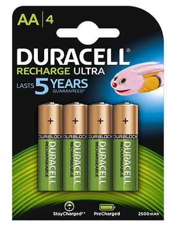 DURACELL BATT RECHARGE AA  4X10  PER BOX