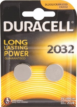 DURACELL BATT COIN DL2032 2X10  PER BOX