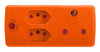 ADAPTOR 1X16A+2X5A ORANGE E/MATE