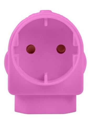 ADAPTOR 1X16A+2X5A PINK E/MATE