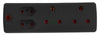 ADAPTOR 2X16A+2X5A BLACK E/MATE