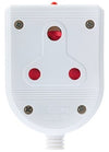 COUPLER JANUS NYLON DOUBLE WHITE LED