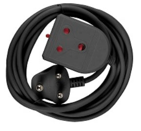 EXTENSION LEAD 16A  3M BLACK E/MATE