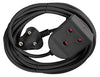 EXTENSION LEAD 16A  5M BLACK E/MATE