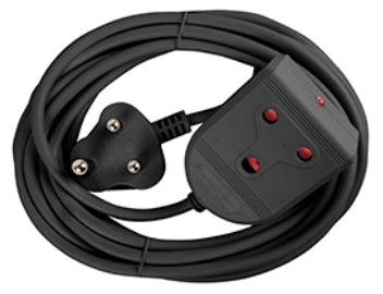 EXTENSION LEAD 16A  5M BLACK E/MATE
