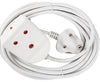 EXTENSION LEAD 10A  5M WHITE E/MATE