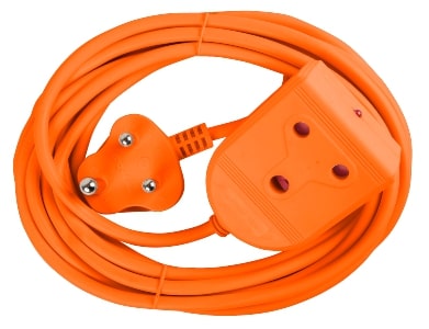 EXTENSION LEAD 10A  5M ORANGE E/MATE