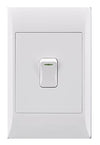 SWITCH E/MATE 1L 1WAY 2X4 WHITE