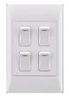 SWITCH E/MATE 4L 2X4 WHITE