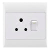 SOCKET E/MATE 4X4 SINGLE 16A WHITE