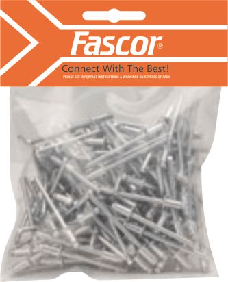 RIVET FASCOR  PKT/100 AS4012 4.0X12MM