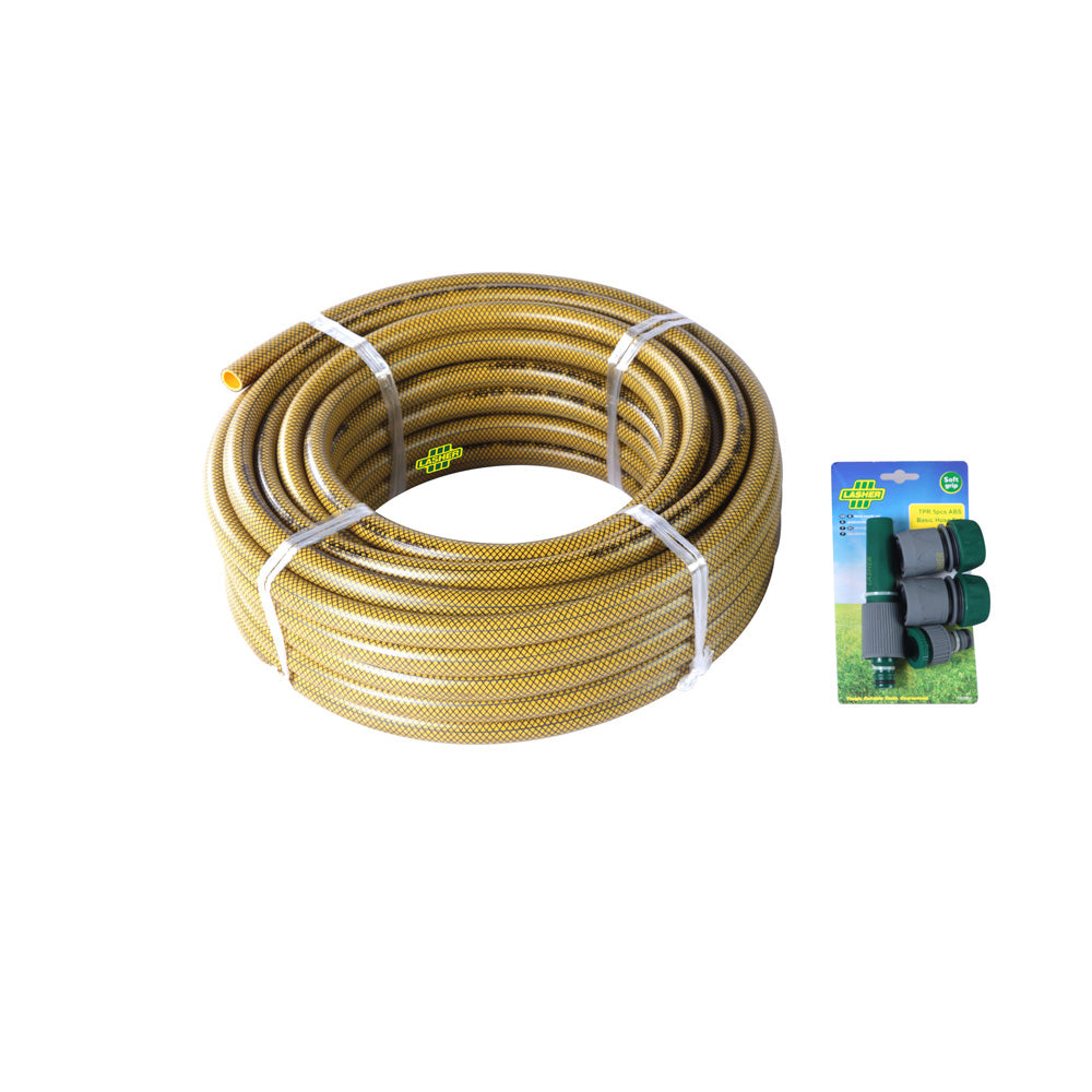 20mm x 30m hose pipe with fittings_Lasher hand tools