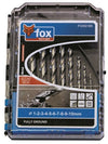 FOX 10PCS DRILLS METAL SET 1-10MM