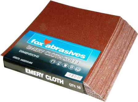 ABR FOX SHT EMERY CLOTH FINE PER50