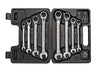 SPANNER GED RED REV SET 12PCE 8-19MM