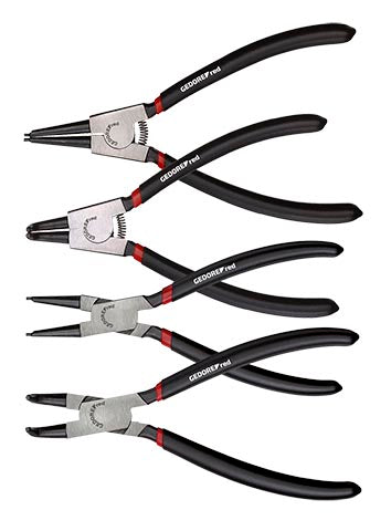 PLIER GED RED CIRCLIP STRGT+OFSETSET4PCE