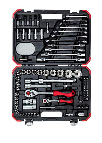SOCKET GED RED SET 1/4"+1/2" 92 PCE