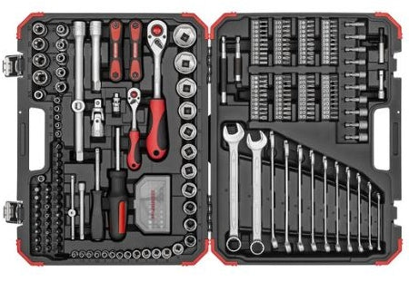 SOCKET SET GED RED 1/4"+1/2" 232PCE