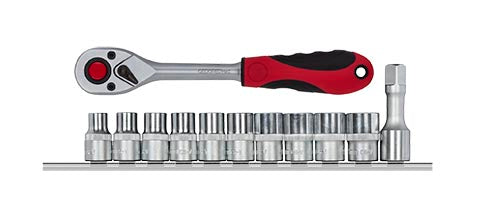 SOCKET SET GEDORE RED 1/2" 12PCE