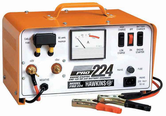 BATTERY HAWKINS PRO224 CHARGER 12/24V