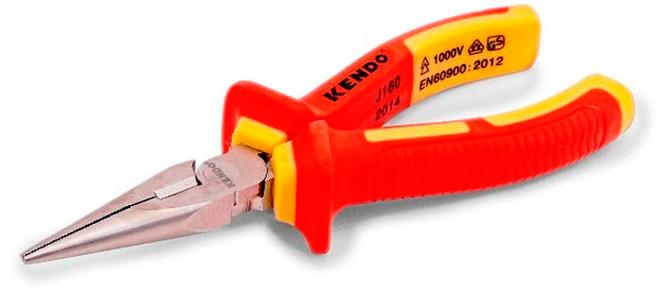 PLIER KENDO VDE LONG NOSE 200MM 1000VOLT