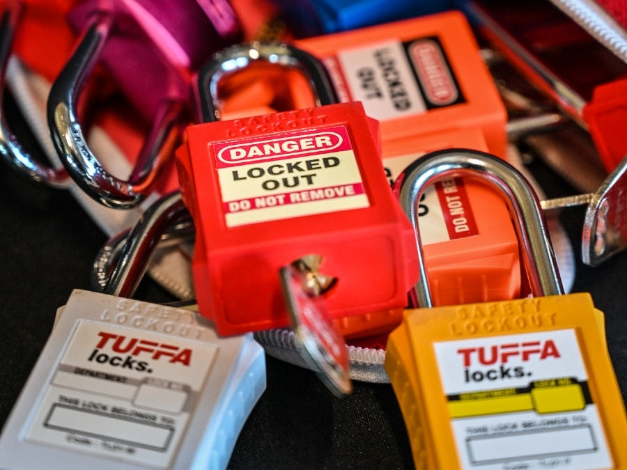 Red 46mm Personal Isolation Safety Padlock – Keyed Different