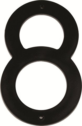MACKIE NUMBER PLASTIC BLACK 200MM NO.7
