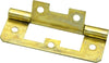 MACKIE HINGE FLUSH BR/P 100MM 1PR
