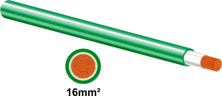 MATWELD WELDING CABLE 16MM2 GREEN  30M