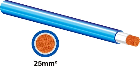 MATWELD WELDING CABLE 25MM2 BLUE 100M