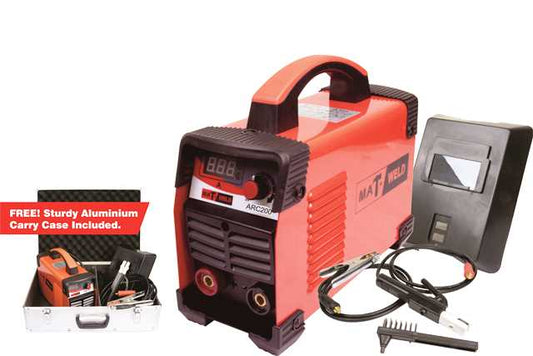 MATWELD WELDER INVERT W/KIT 200A SB ALU