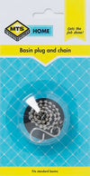 MTS HOME  BASIN PLUG & CHAIN BLACK 1PCC