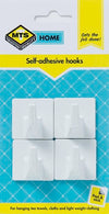 MTS HOME  LARGE SQUARE HOOK 4PC