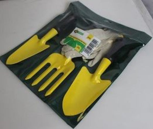 MTS GARDEN 3 PC HAND TOOL SET WITH GLOVE