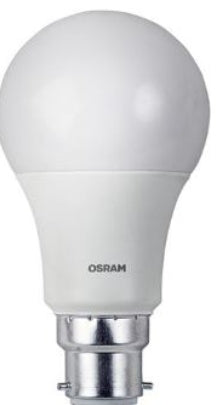 OSR 9W LED 230V CLA75 B22 W/WHT 246331