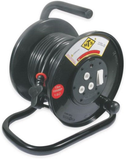 EXTENSION REEL PLASTIC 25M X 2.5mm X 16AMP D/P HEAVY DUTY