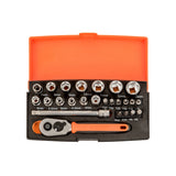 Bahco 25-Piece 1/4" Socket Set | SL25