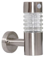 SOLARMATE S/STEEL WALL LIGHT+ PIR 5/100