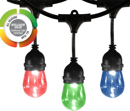 SOLAR COLOUR STRING LIGHT+REMOTE 10 BULB