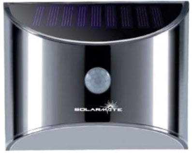 SOLARMATE 5/40 WALL LIGHT S/STEEL MOTION