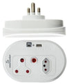 SMARTSOCKET ADAPTOR SURGE 1X16A,1X5A+USB