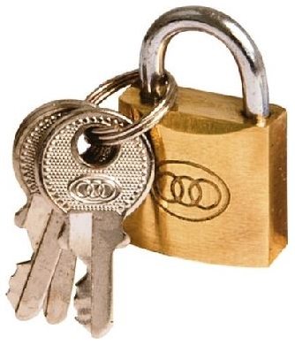 PADLOCK TRI BRASS BOX 50MM #265 CASE60