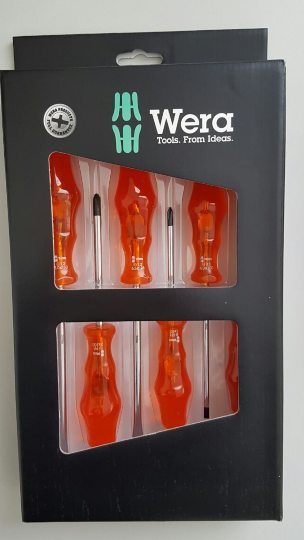 SCREWDRIVER SET WERA B/TIP 6PC 10001