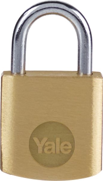 PADLOCK YALE BRASS 20MM Y110B/20/111/1