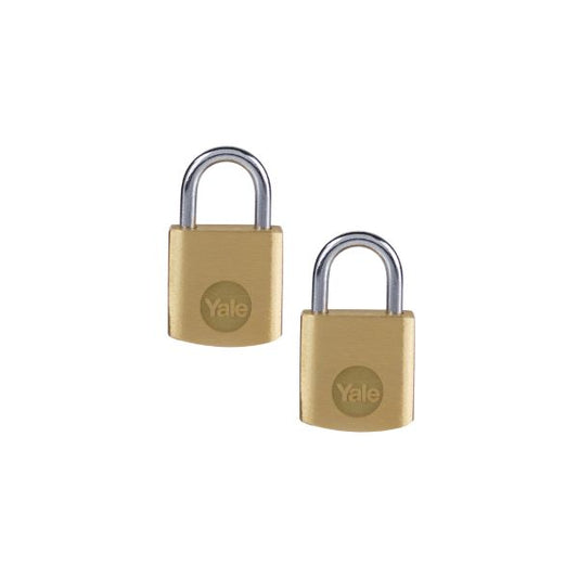 PADLOCK YALE BRASS 20MMP2 Y110B/20/111/2