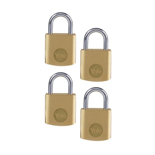PADLOCK YALE BRASS 20MMP4 Y110B/20/111/4