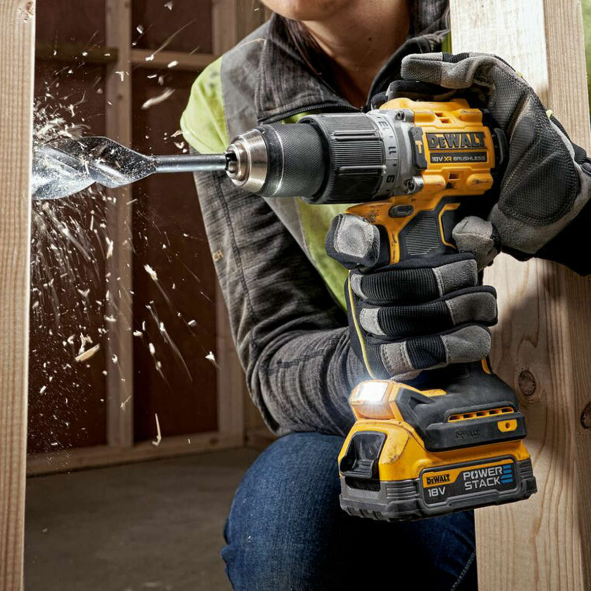 DEWALT 18V Brushless Powerstack Hammer Drill | DCD805E1T