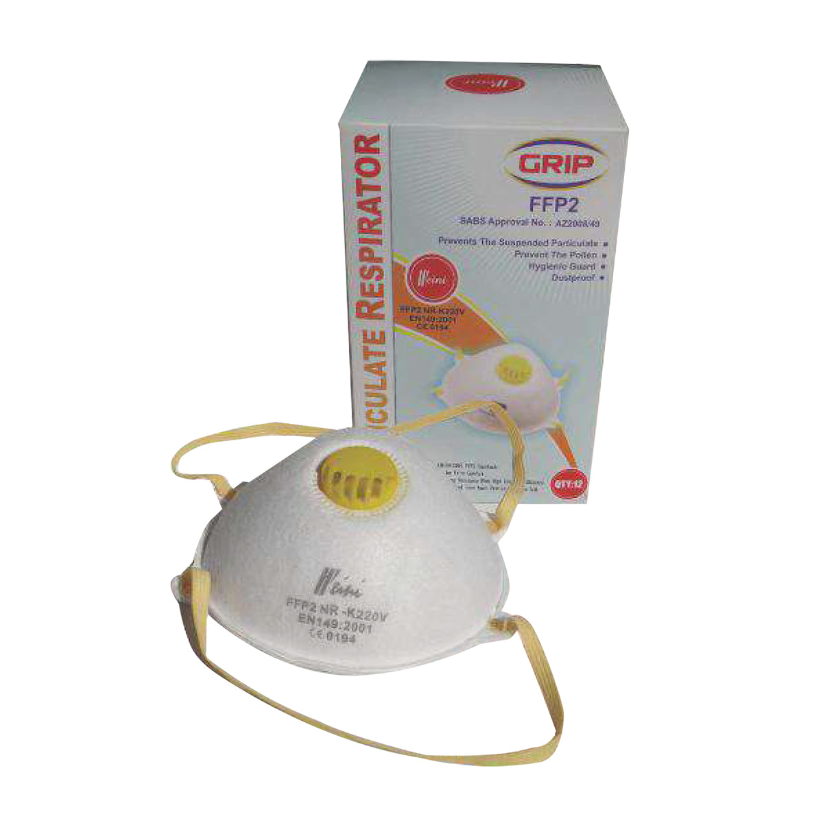 Ffp2 Dust Masks With Vale (Aproval No:Az2008/49)
