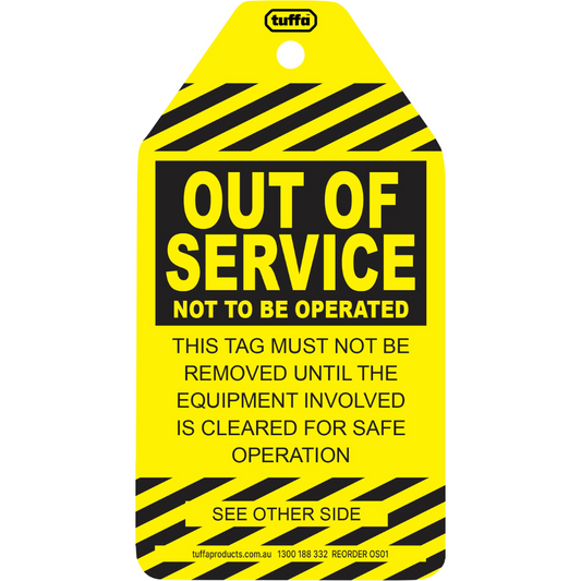 Out of Service TUFFA™ Tags (packs of 100)